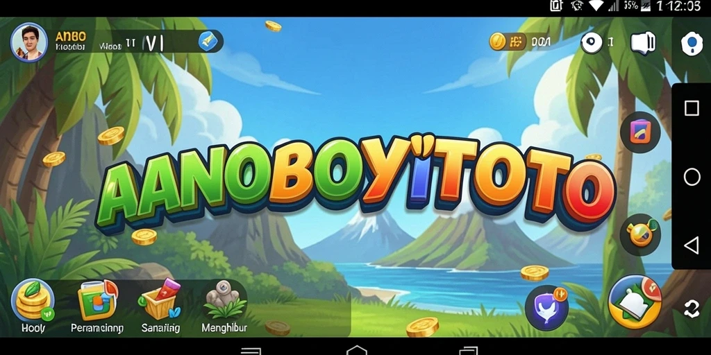 Tampilan gameplay ANOBOYTOTO yang ceria dan menghibur.