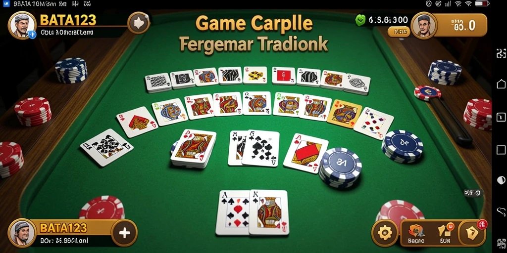 Tampilan gameplay Gaple yang menarik dan interaktif.