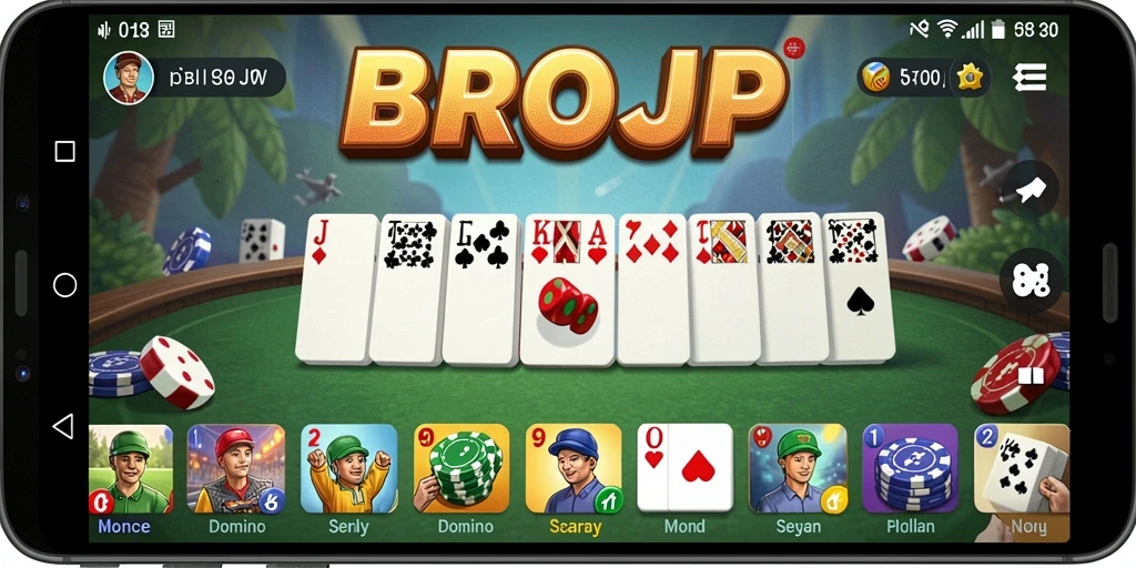Tampilan gameplay seru di BROJP dengan pemain yang aktif.