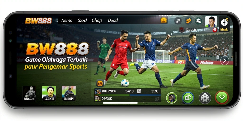 Tampilan screenshot BW888 yang menunjukkan aksi gameplay olahraga yang mendebarkan.