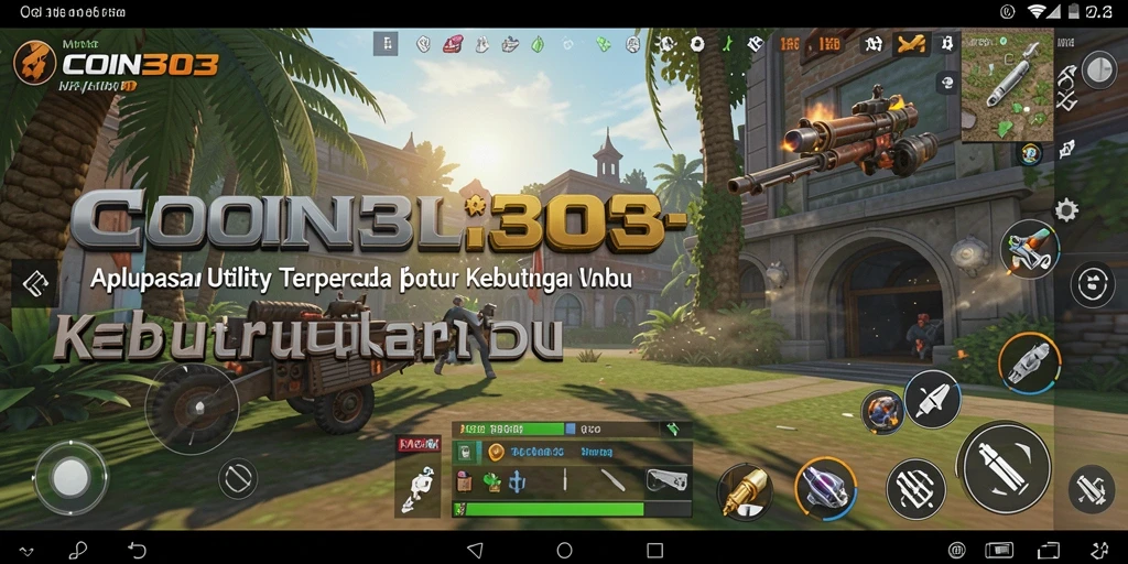 Tampilan aplikasi COIN303 dengan berbagai fitur utility yang berguna.