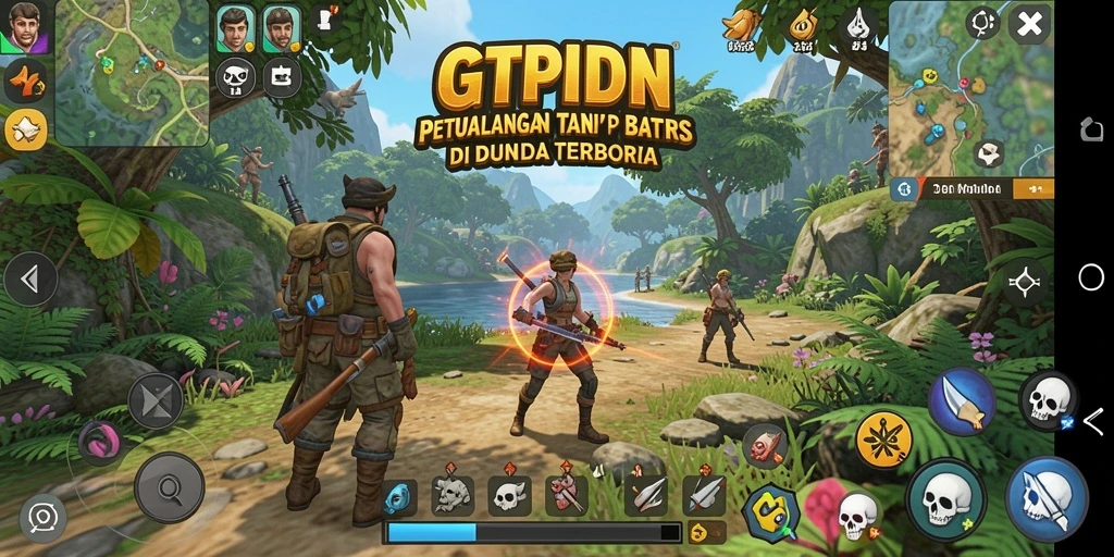Tangkapan layar GTPIDN menampilkan eksplorasi dunia terbuka yang menakjubkan.