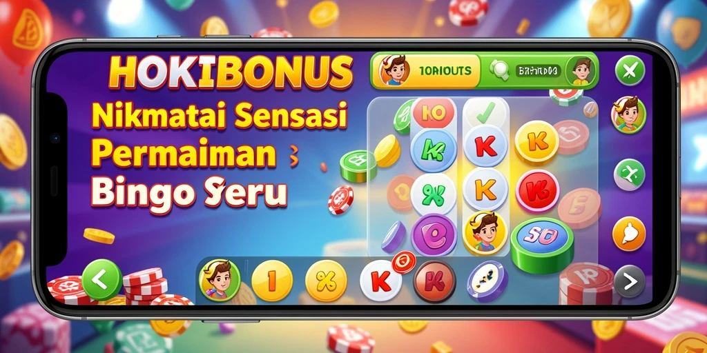Tampilan gameplay seru saat bermain Bingo di HOKIBONUS.