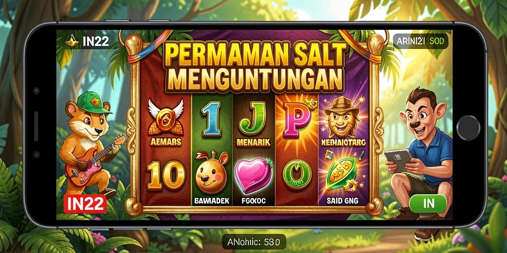 Tampilan gameplay IN22 dengan grafis slot yang menarik.