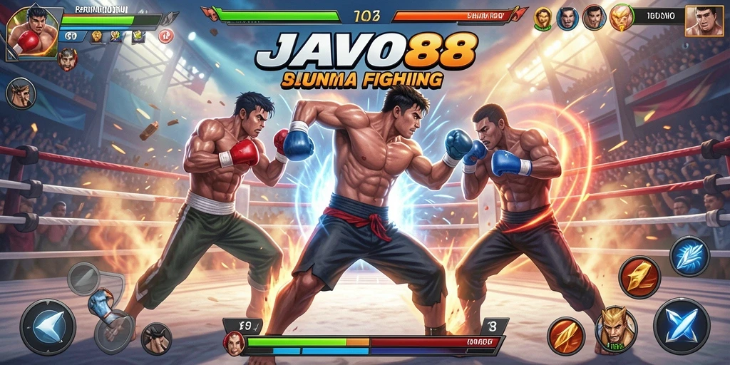 Tampilan gameplay JAVO88 yang mendebarkan dalam pertarungan.