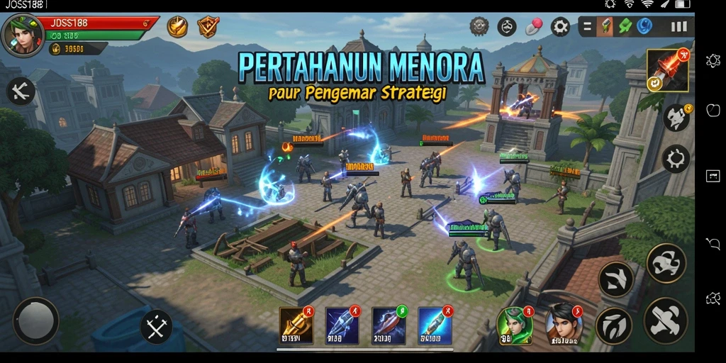 Gameplay menara pertahanan yang menegangkan dan seru.