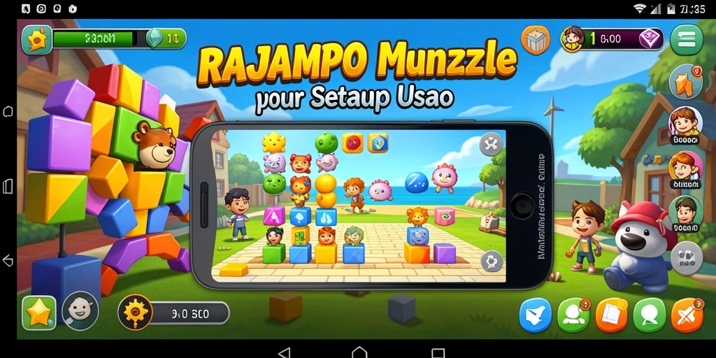 Tampilan gameplay RAJAMPO yang seru dan penuh tantangan.