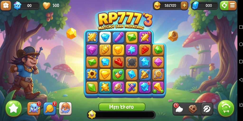 Tampilan gameplay seru dari RP777 dalam kategori Match-3.
