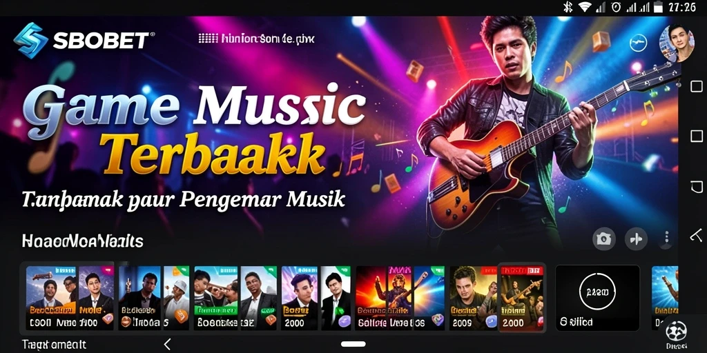 Menampilkan gameplay interaktif yang menyenangkan dalam aplikasi musik SBOBET.