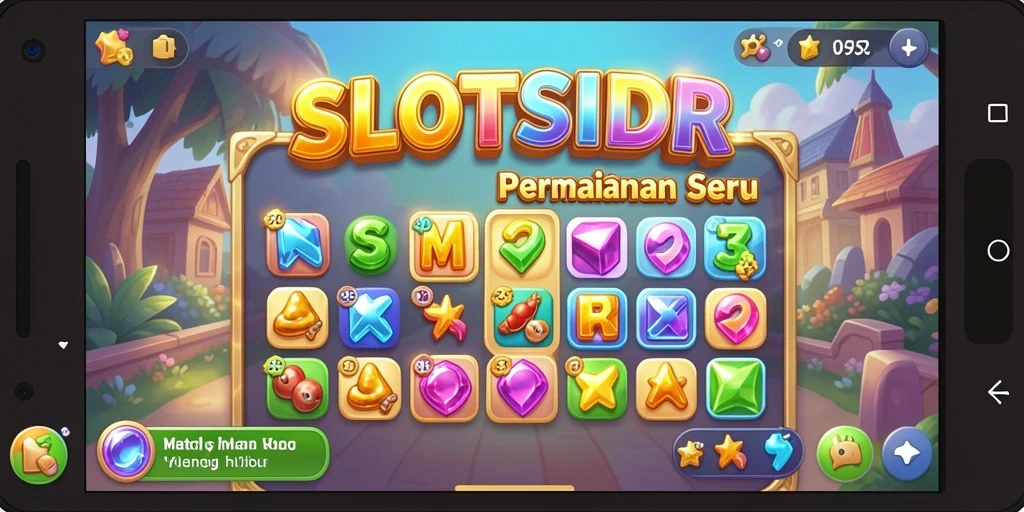 Tampilan gameplay SLOTSIDR yang menarik dan penuh warna.