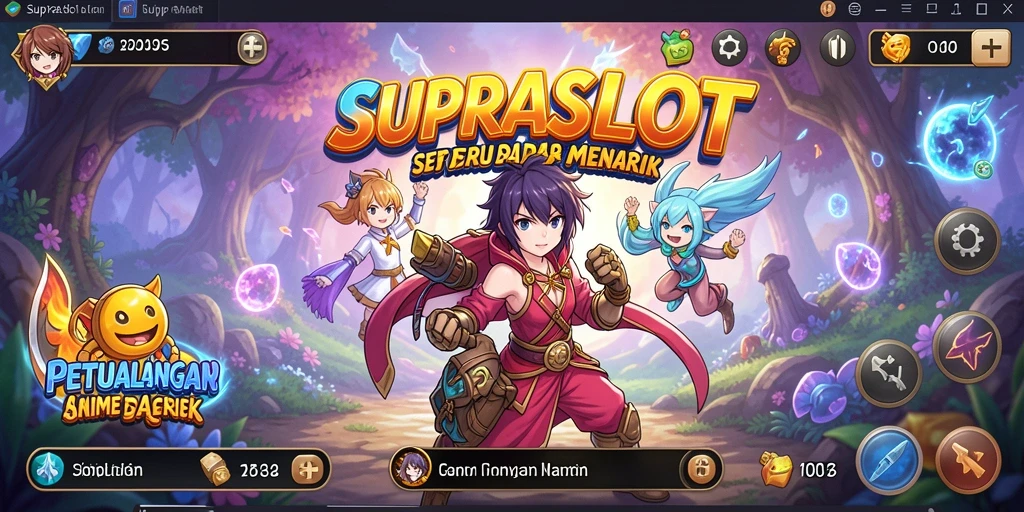 Tampilan gameplay menarik dalam dunia Anime SUPRASLOT.