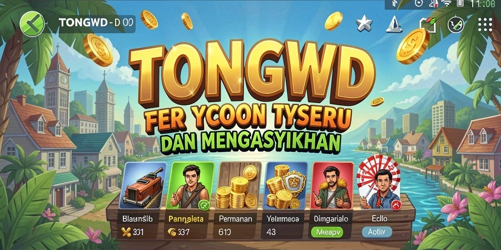 Tampilan gameplay TONGWD yang mendebarkan dan penuh strategi.