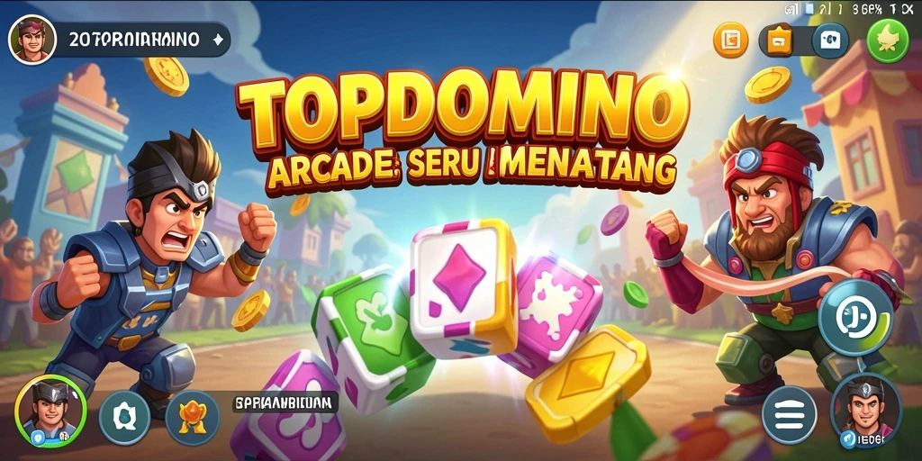 Tampilan gameplay seru di TOPDOMINO yang menantang dan penuh aksi.